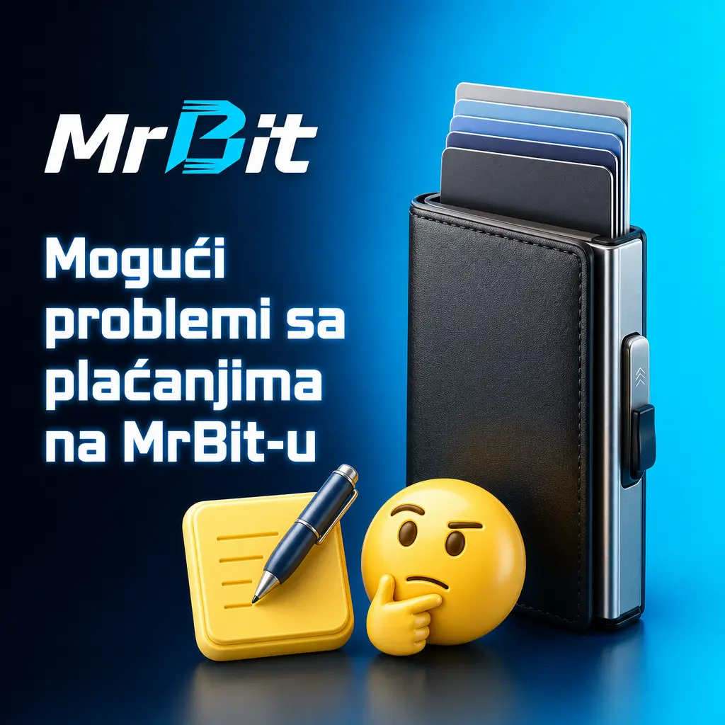 Rešavanje čestih problema sa uplatama i isplatama na MrBit sajtu: odbijene transakcije, kašnjenja i verifikacija naloga.