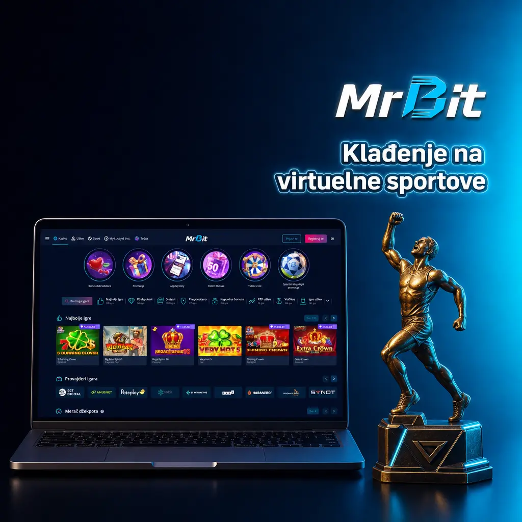 Klađenje na virtuelne sportove na MrBit platformi: fudbal, košarka, trke pasa i konja svakih nekoliko minuta.