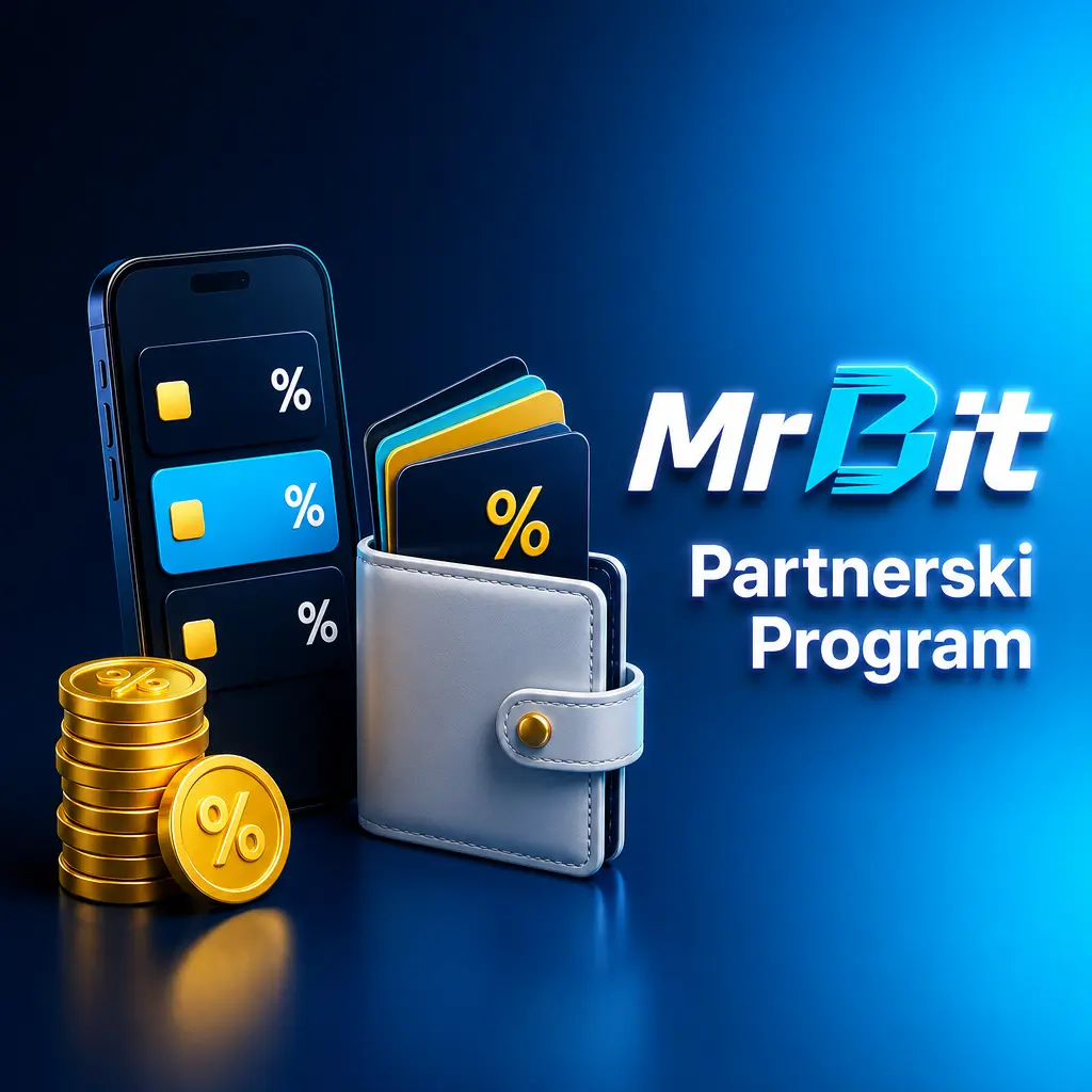 MrBit partnerski program - zarada do 40% komisije od igrača preko revenue share modela
