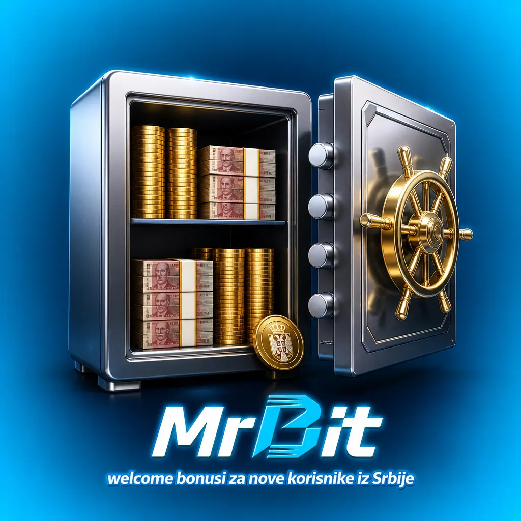 MrBit welcome bonus za nove korisnike iz Srbije: 100% do 100 EUR + 100 free spinova na prvi depozit u kazinu.