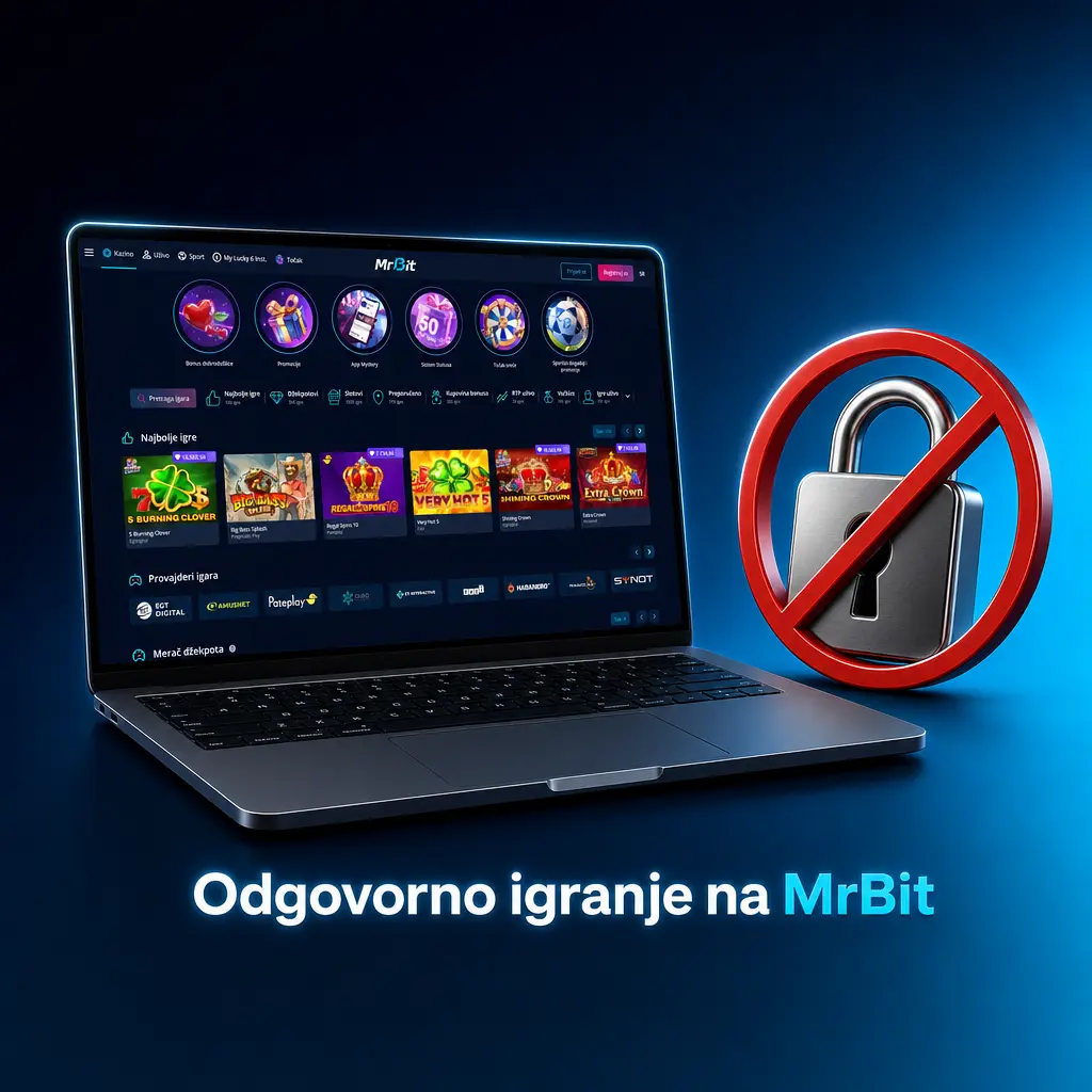 Alati za odgovorno igranje na MrBit: limiti uplate, samoisključenje i zaštita korisnika mlađih od 18 godina.