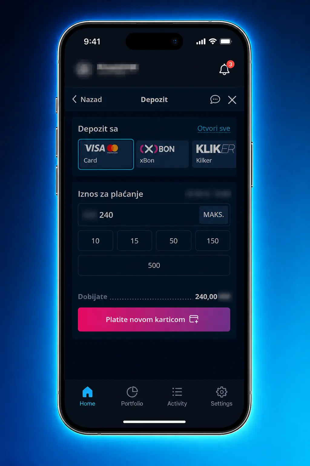 Koraci za postavljanje prve sportske opklade na MrBit platformi za klađenje