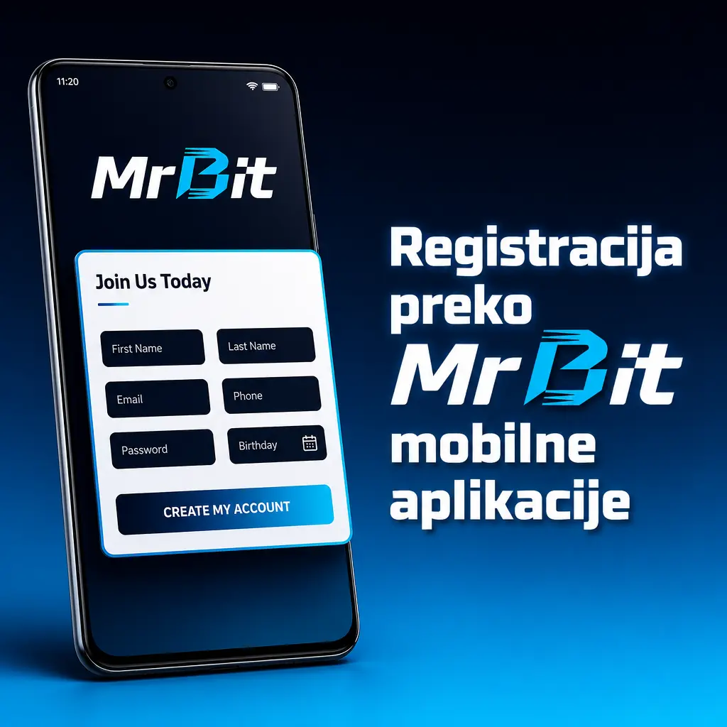 Registracija preko MrBit mobilne aplikacije za Android – brz unos podataka i potvrda koda za aktivaciju naloga